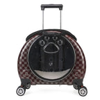 Transparent Space Capsule Pet Backpack & Luggage Bag — Large Capacity Multi-Purpose Carrier for Cats & Small Dogs