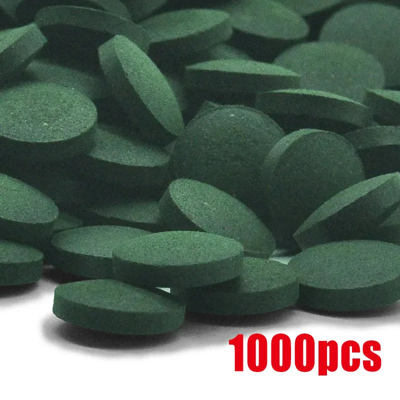 High-Purity Spirulina Tablets for Fish & Shrimp (50–1000pcs, Seaweed Enriched)