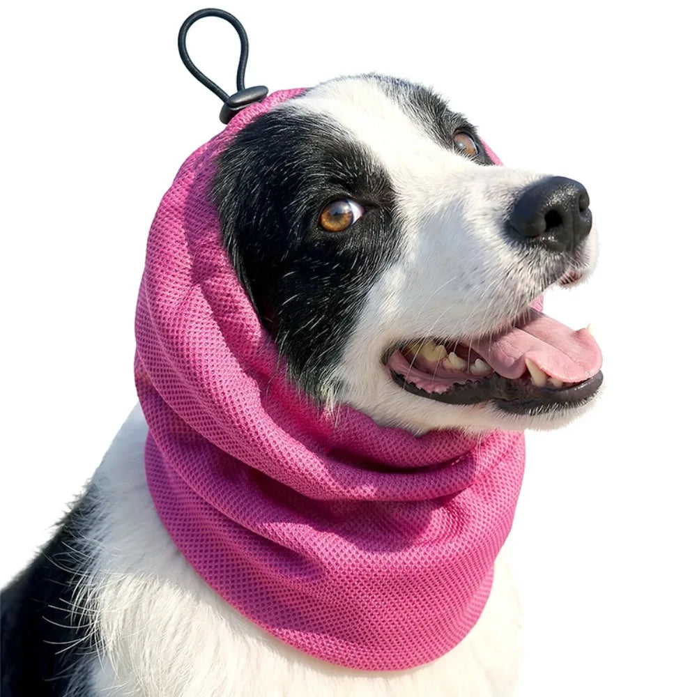 Dog Cooling Head Cover Snood (Elastic Mesh, Quick-Dry, Summer)