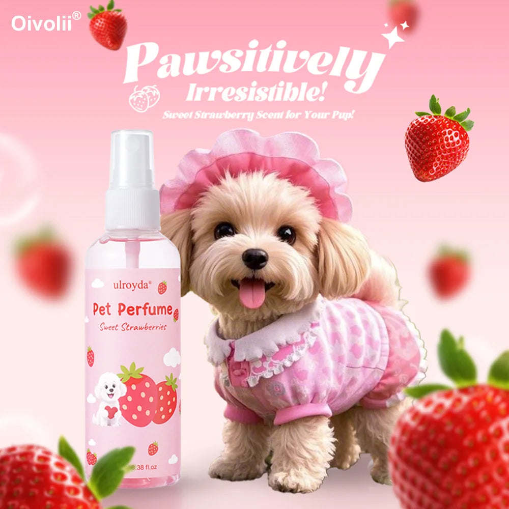 Strawberry Pet Perfume Spray — Long-Lasting, Gentle Daily Fragrance