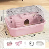 Chew-Proof Hamster Cage — Large Acrylic Habitat with Openable Top