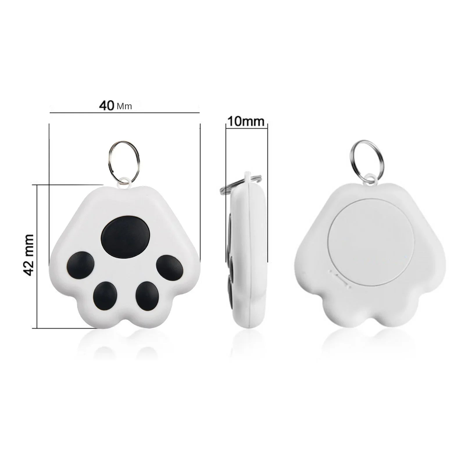 Paw-Shaped Mini Bluetooth GPS Tracker for Pets, Kids, Wallets & Keys