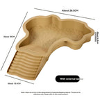 Reptile Bathing Pool with Ramp — Water Dish for Turtles, Snakes & Bearded Dragons