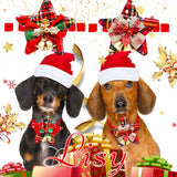 Christmas Dog Bowtie with Bell (5 or 10 Pack)