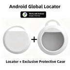 Android Anti-Lost Locator with Protective Cover & Lanyard for Cars, Elderly & Pets