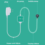 Ultra-Silent Mini Aquarium Air Pump 220–240V Single/Dual Outlet