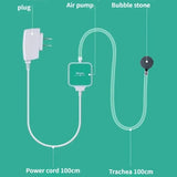 Ultra-Silent Mini Aquarium Air Pump 220–240V Single/Dual Outlet