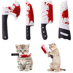 4-Pack Knife-Shaped Catnip Crinkle Toys — Fun Indoor Exercise