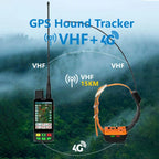 GPS Dog Collar with Radio Tracking - Long-Range Real-Time Locator for Hunting Dogs
