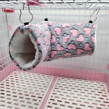 Plush Hammock Tunnel — Cozy Cage Hideout for Hamsters & Small Pets