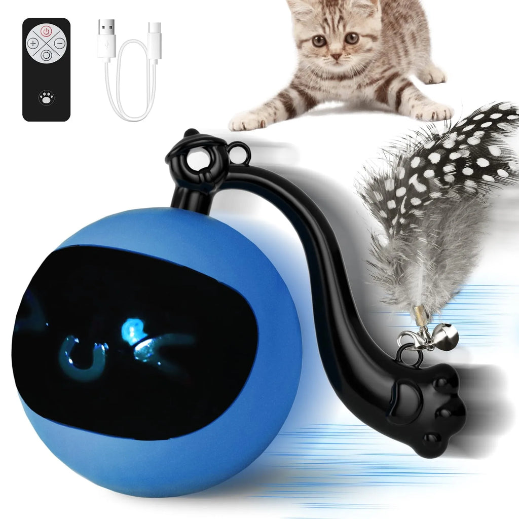 Rechargeable Automatic Electric Cat Ball Toy — Self-Rolling Boredom Buster