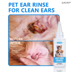 Natural Pet Ear Cleaner — Gentle Wax & Odor Solution for Dogs & Cats