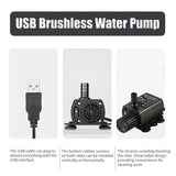 Mini Brushless Submersible Water Pump (DC5V, Ultra-Quiet, Fountain & Aquarium)
