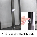 Front-Opening Reptile Terrarium — Tall Metal Mesh Door Enclosure