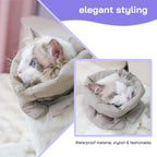 Waterproof Cat Recovery Cone — Adjustable Breathable Anti-Bite E-Collar