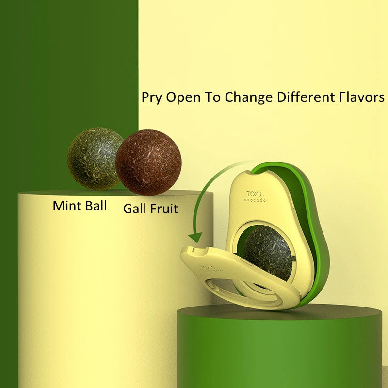 Avocado Catnip & Silvervine Ball — Bionic Play Toy for Cats