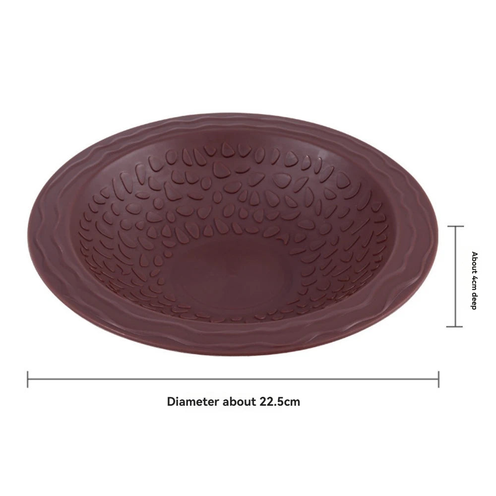 Turtle Bathing Pool & Feeding Dish — Easy-Clean Water Bowl for Box Turtles & Frogs