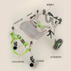 Metal 4-Wheel Dog Wheelchair for Disabled & Elderly Pets — Hind Leg Support Aid for Dogs & Cats