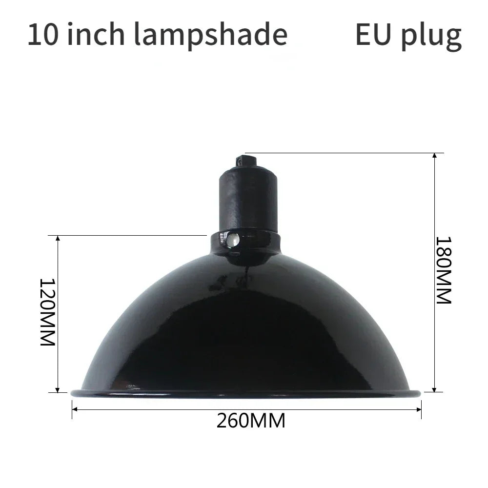 Deep Dome Reptile Lamp Fixture — Anti-Scald Protective Shade, 5.5"–10"