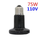 Ceramic No-Light Heat Lamp for Reptiles — E27, 25W-100W, 110V/220V