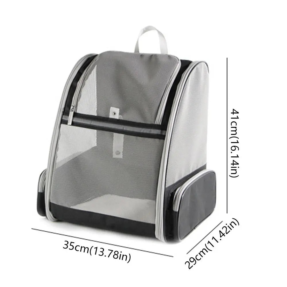 Foldable Pet Carrier Backpack (Suede, Large Capacity, 5 Colors)