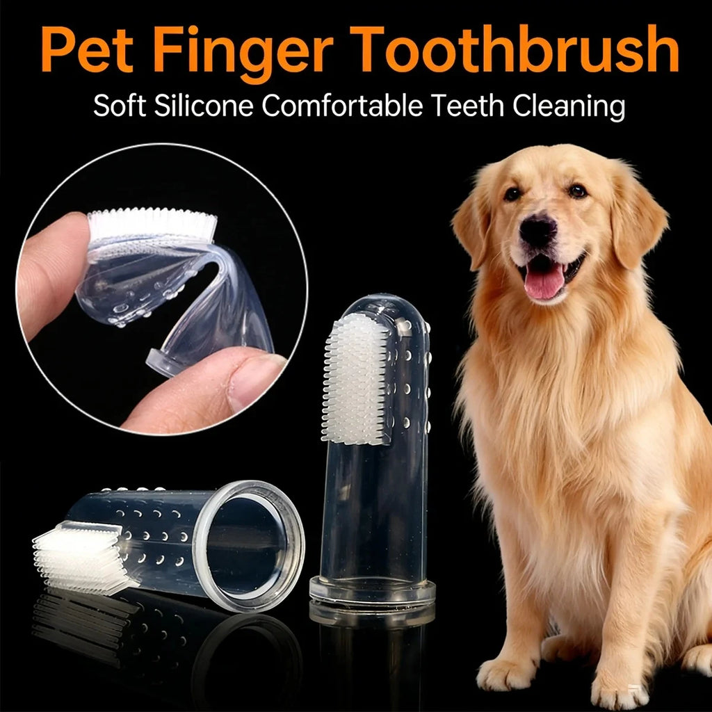 Soft Silicone Finger Toothbrush for Dogs & Cats — Gentle Daily Dental Care