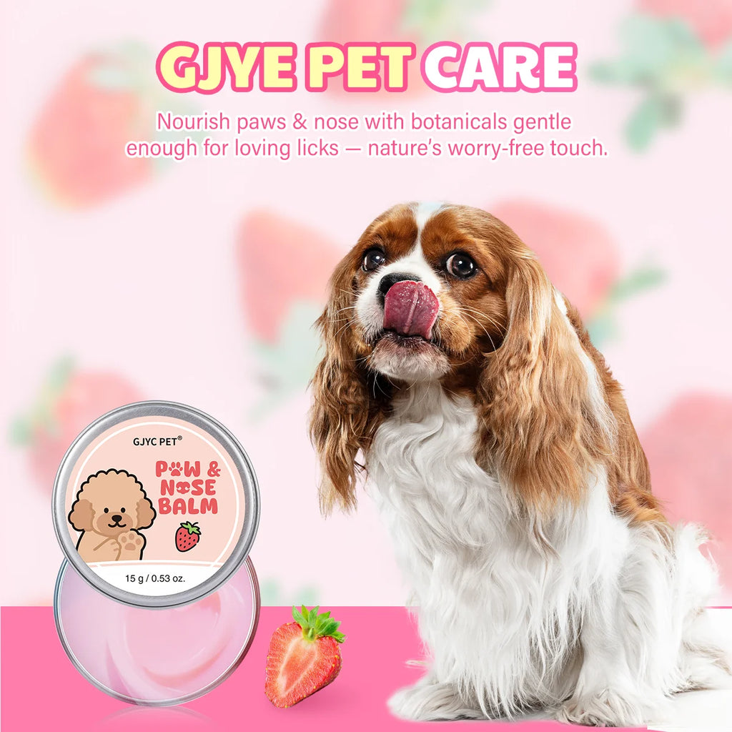 Strawberry Paw Balm for Dogs & Cats — Softens Cracked Pads