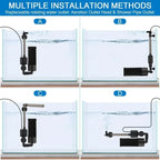 USB Aquarium Sponge Filter (Quiet, Wave Maker, Oxygenator)
