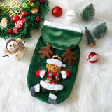 Christmas Flannel Hoodie for Dogs & Cats (Winter Clothes)