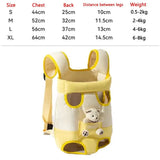 Four-Legged Pet Chest Carrier Bag (Double Shoulder, Adjustable, Comfortable)