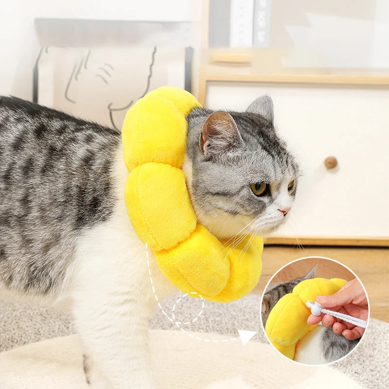 Sunflower Soft Recovery Collar for Pets