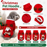 Christmas Flannel Hoodie for Dogs & Cats (Winter Clothes)