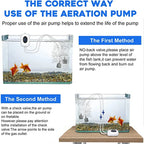 Rechargeable 4800mAh USB Aquarium Air Pump Silent Portable