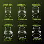 Acrylic Aquarium Pipe Variable Diameter Connectors (Transparent, DIY Fittings)