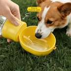 Outdoor Dog Water Bottle with Filter (Leakproof, Dry/Wet Separation, Press Design)