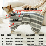 Full-Body Dog Bathrobe — Super Absorbent Fast-Drying Wrap Towel