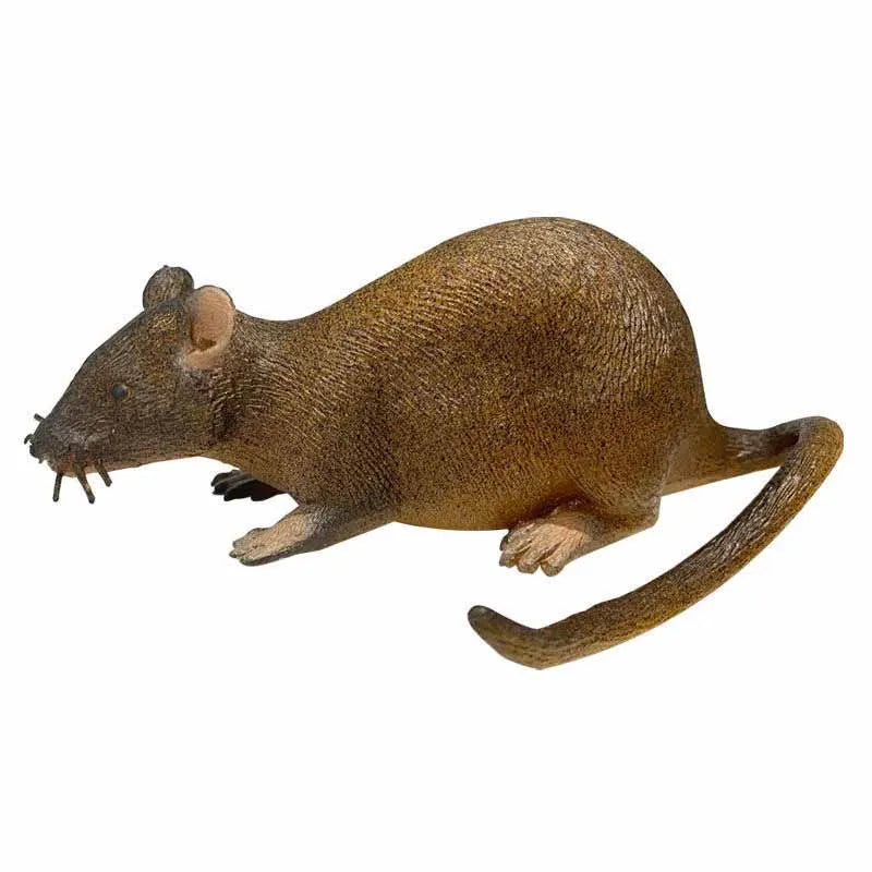 Simulation Mouse Rubber TPR Cat Toy — Bite-Resistant Halloween Prank Rat Model