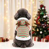 Christmas Reindeer Dog Hoodie (Soft Flannel Warm Clothes)