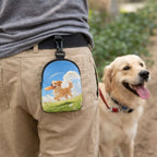 Cartoon Dog Training Treat Bag (Waterproof, Hook Buckle, Portable)