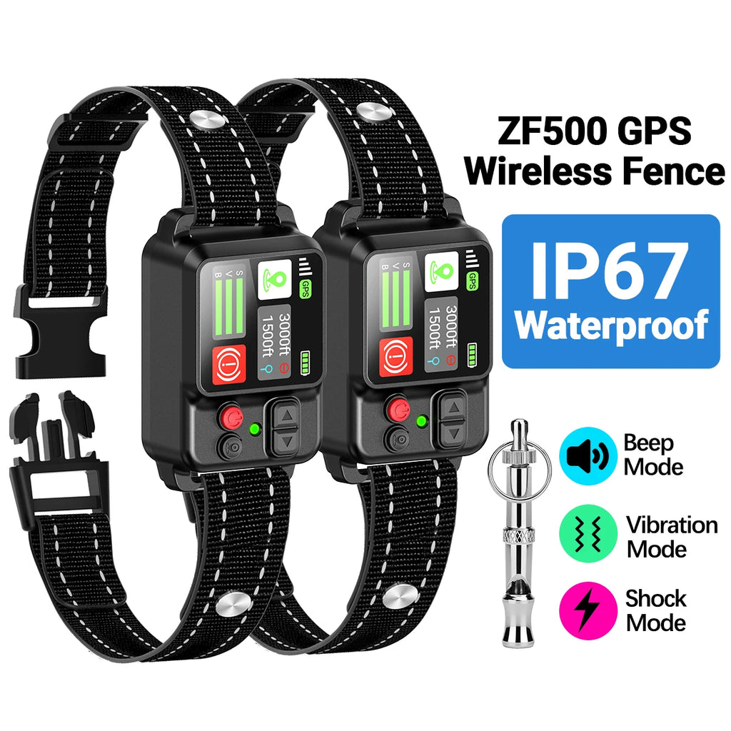 Orcleab IP67 Waterproof GPS Wireless Electric Fence for Dogs - Adjustable Outdoor