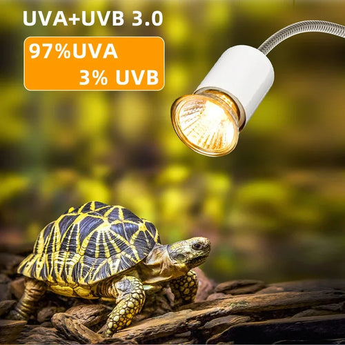 UVA/UVB Basking Bulb for Reptiles — E27 Sunlight Heat Lamp