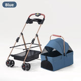 Lightweight Foldable Detachable Basket Pet Stroller Dogs Cats Outdoor Travel Dog Stroller Stroller for Dog Pet