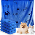 Large Pet Bath Towel, 60x100cm — Quick-Drying & Absorbent