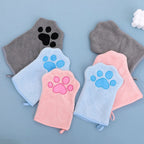 Coral Fleece Pet Towel Glove — Quick-Drying Absorbent Cleaning Cloth