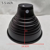 Aluminum Reptile Heat Lamp Dome Shell — Reflective Lampshade with Wire Bracket