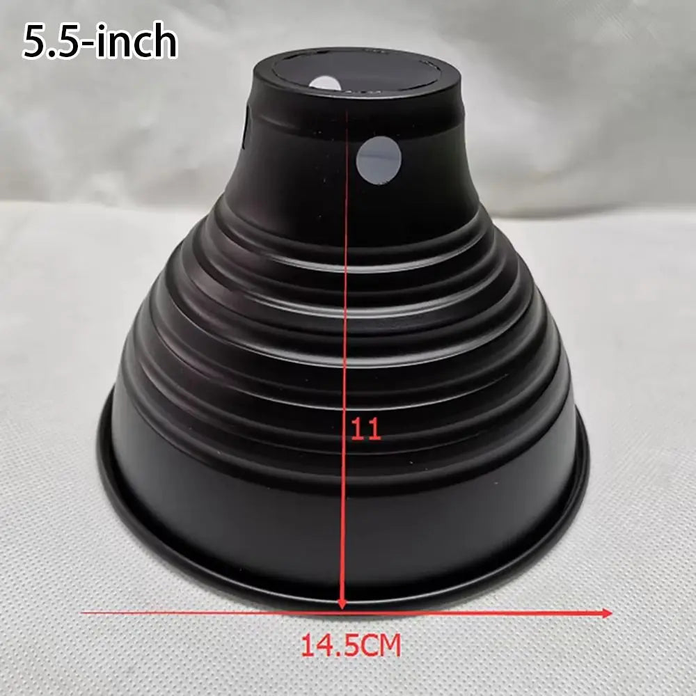 Aluminum Reptile Heat Lamp Dome Shell — Reflective Lampshade with Wire Bracket