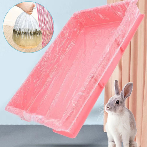 Disposable Cage Liner Films — 10-Pack Rabbit Litter Tray Covers