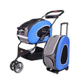 Large-Capacity Foldable Pet Carrier Trolley for Dogs & Cats — Lightweight Portable Outdoor Shopping & Travel