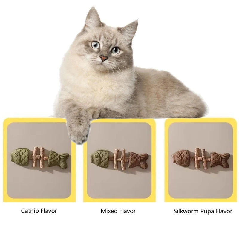 Silvervine & Mint Cat Chew Toy — Kitten Dental Health Enrichment Chewing Toy