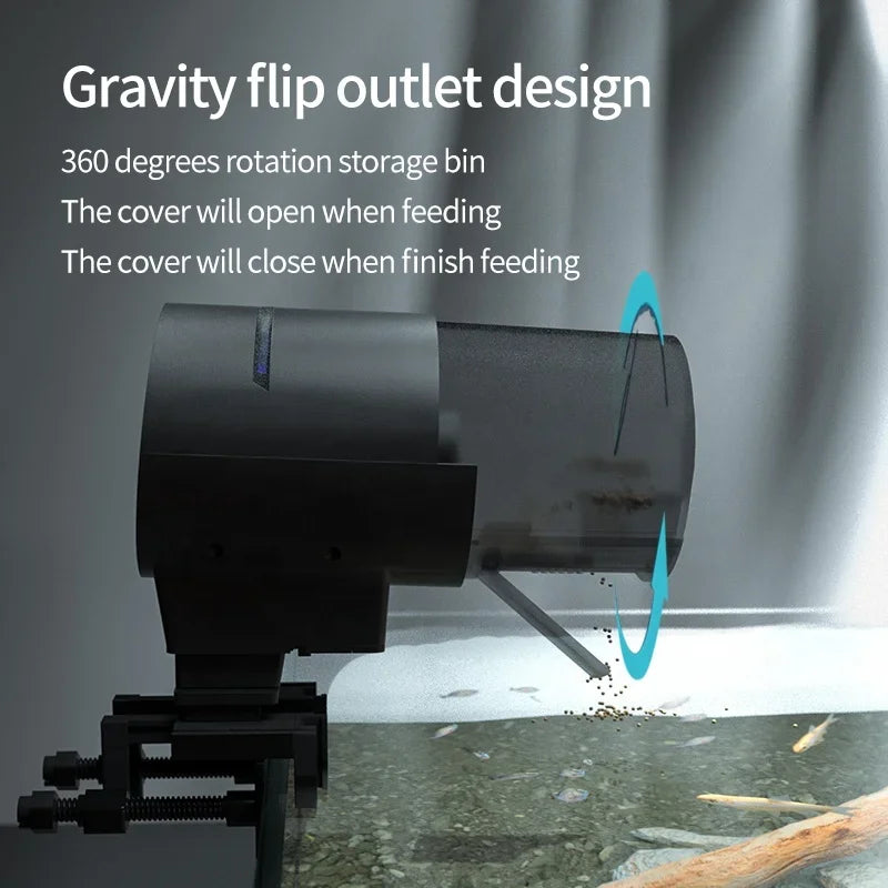 Wi-Fi Smart Automatic Fish Feeder (Long Range, Timer, Countdown)
